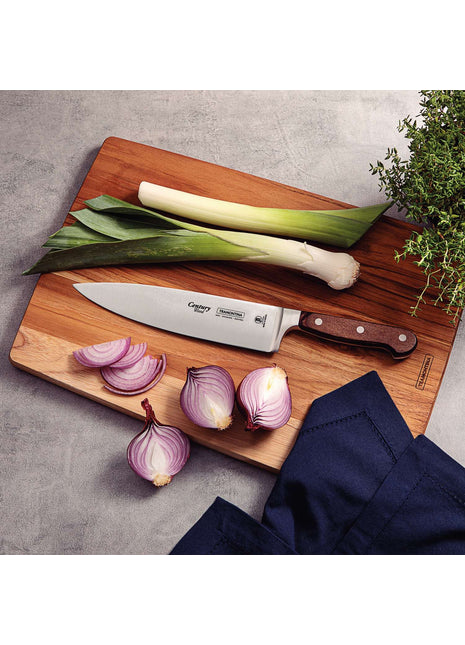 Tramontina Dishwasher-safe Wooden Handle 8" Chef’s Knife - Tramontina Store UK