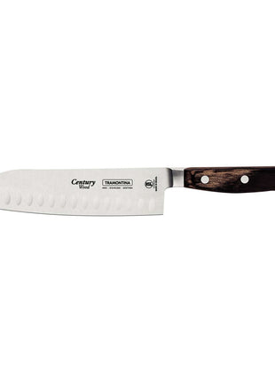 Tramontina Dishwasher-safe Wooden Handle 7" Santoku Knife - Tramontina Store UK