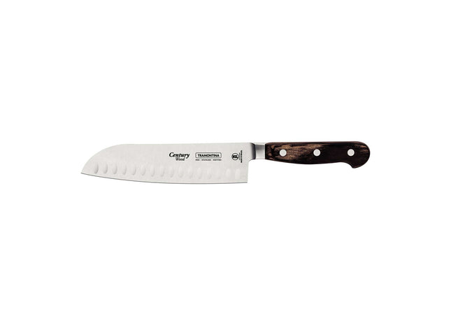 Tramontina Dishwasher-safe Wooden Handle 7" Santoku Knife