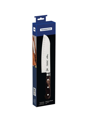 Tramontina Dishwasher-safe Wooden Handle 7" Santoku Knife - Tramontina Store UK