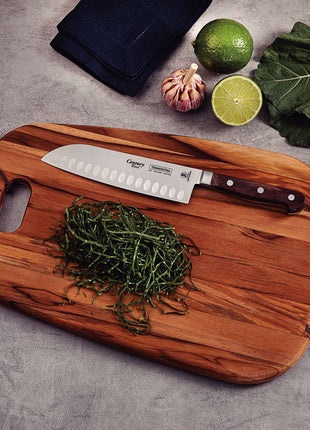 Tramontina Dishwasher-safe Wooden Handle 7" Santoku Knife - Tramontina Store UK