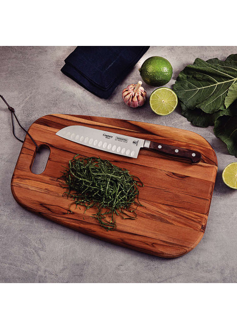 Tramontina Dishwasher-safe Wooden Handle 7" Santoku Knife - Tramontina Store UK