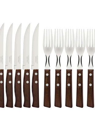 Tramontina Wooden Handle 12 Pcs. Cutlery Set - Tramontina Store UK