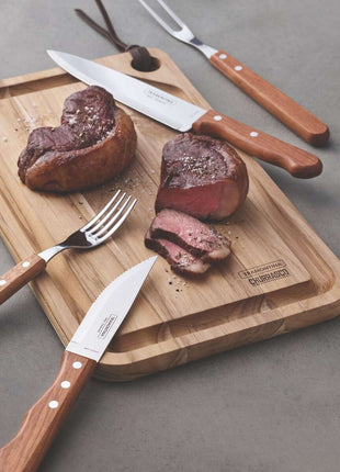 Tramontina Wooden Handle 10 Pcs. Cutlery and Carving Set - Tramontina Store UK