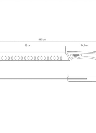 Tramontina Black Collection 12" Slicing Knife - Tramontina Store UK