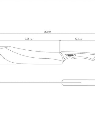 Tramontina Black Collection 10" Meat Knife - Tramontina Store UK