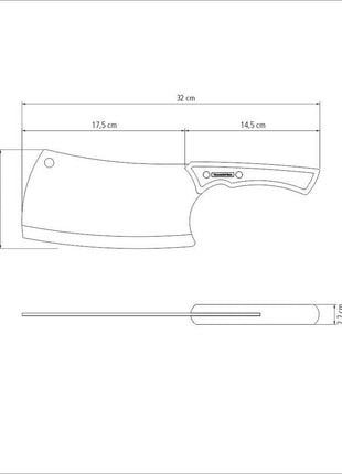 Tramontina Black Collection 7" Cleaver - Tramontina Store UK