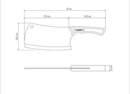 Tramontina Black Collection 7" Cleaver