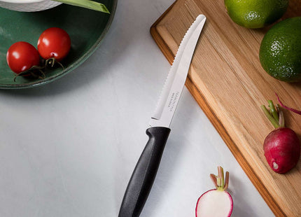 Tramontina 6 Pcs. Fruit/Tomato Knife Set (Rounded tip, Black)