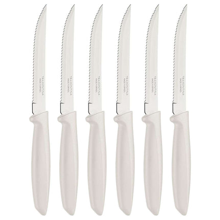 Tramontina 6 Pcs. Fruit/Tomato Knife Set (Pointed tip, White) - Tramontina Store UK