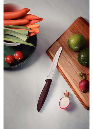 Tramontina 6 Pcs. Fruit/Tomato Knife Set (Rounded tip, Brown) - Tramontina Store UK