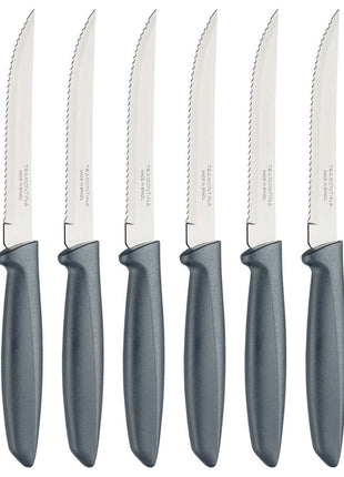 Tramontina 6 Pcs. Fruit/Tomato Knife Set (Pointed tip, Grey) - Tramontina Store UK