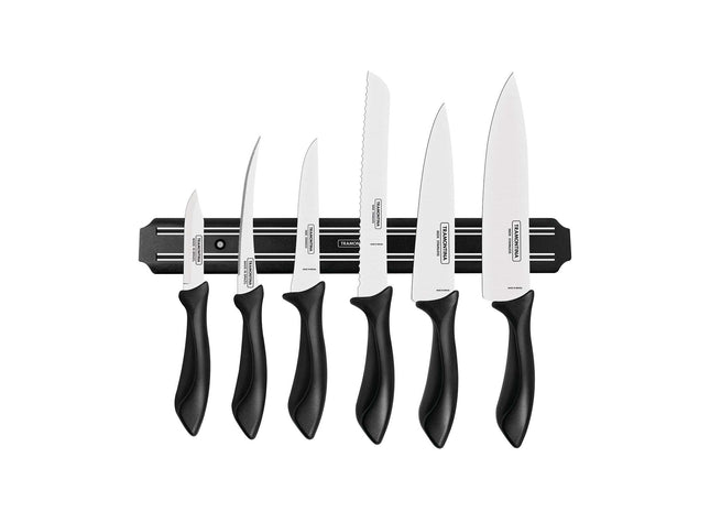Tramontina 7 Pcs. Kitchen Knife Set with Magnetic Rack