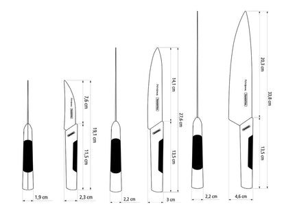 Tramontina 3 Pcs. Kitchen Knife Set