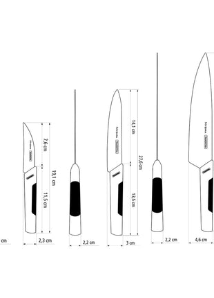 Tramontina 3 Pcs. Kitchen Knife Set - Tramontina Store UK