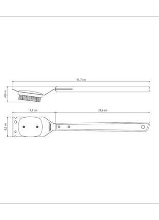 Tramontina Wooden Handle Grill Brush 41.7cm - Tramontina Store UK