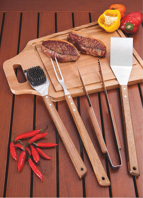 Tramontina Wooden Handle Grill Brush 41.7cm - Tramontina Store UK