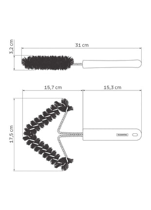 Tramontina Polypropylene Handle Grill Brush 31 cm - Tramontina Store UK