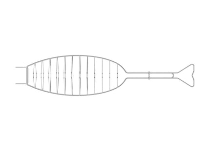 Tramontina Stainless Steel Articulated Fish Grill 71.3 x 16.5cm