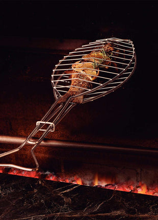 Tramontina Stainless Steel Articulated Fish Grill 71.3 x 16.5cm - Tramontina Store UK