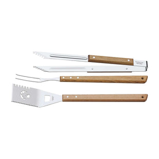 Tramontina Wooden Handle 3 Pcs. Barbecue Tools Set