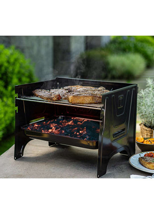 Tramontina Carbon Steel Flat-Packed Portable BBQ Grill - Tramontina Store UK