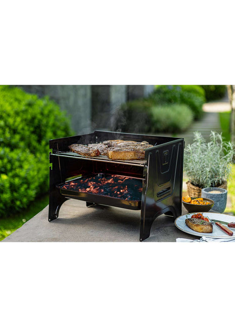 Tramontina Carbon Steel Flat-Packed Portable BBQ Grill - Tramontina Store UK