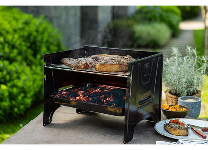 Tramontina Carbon Steel Flat-Packed Portable BBQ Grill