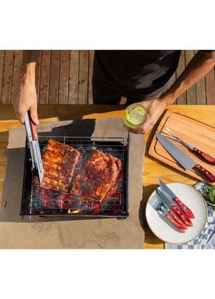 Tramontina Carbon Steel Flat-Packed Portable BBQ Grill - Tramontina Store UK
