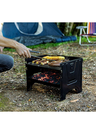 Tramontina Carbon Steel Flat-Packed Portable BBQ Grill - Tramontina Store UK