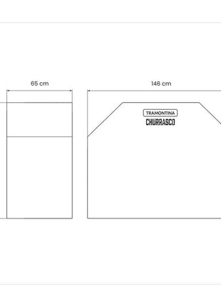 Tramontina Waterproof BBQ Cover 146 x 115 x 65cm - Tramontina Store UK