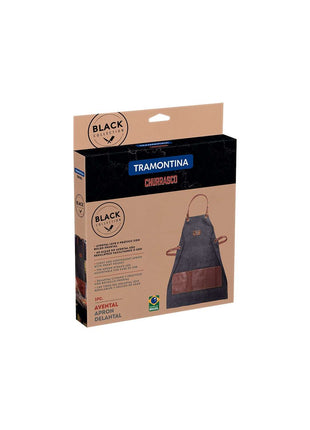 Tramontina Denim Fabric with Synthetic Leather Barbecue Apron - Tramontina Store UK