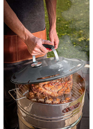 Tramontina Denim Fabric with Synthetic Leather Barbecue Apron - Tramontina Store UK