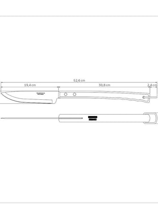 Tramontina Wooden Handle Carving Knife 50.2cm - Tramontina Store UK