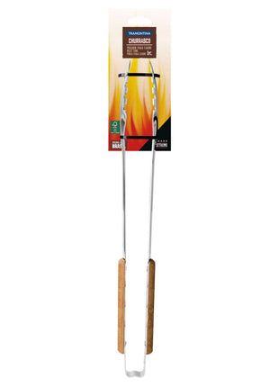 Tramontina Wooden Handle Meat Tongs 47.3cm - Tramontina Store UK