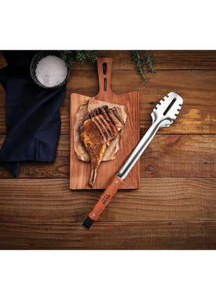 Tramontina Wooden Handle Meat Tongs 47.3cm - Tramontina Store UK