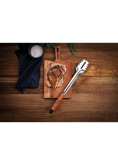 Tramontina Wooden Handle Meat Tongs 47.3cm - Tramontina Store UK