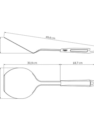 Tramontina Stainless Steel Pizza Peel - Tramontina Store UK