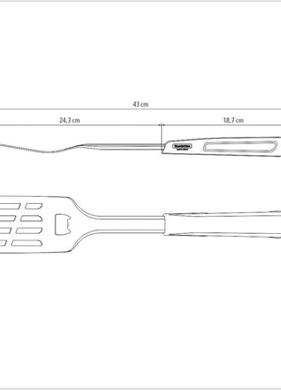 Tramontina Black Collection 3 Pcs. Barbecue Tool Set - Tramontina Store UK