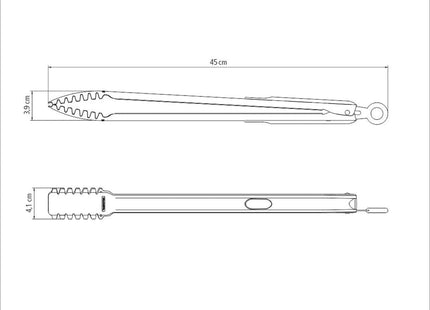 Tramontina Black Collection 3 Pcs. Barbecue Tools Set