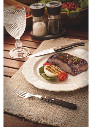 Tramontina Dishwasher-safe Wooden Handle 6 Pcs. Jumbo Fork Set - Tramontina Store UK
