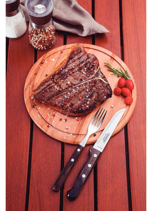 Tramontina Dishwasher-safe Wooden Handle 8 Pcs. Gaucho Cutlery Set - Tramontina Store UK