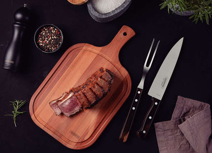 Tramontina Dishwasher-safe Wooden Handle 3 Pcs. Carving Set