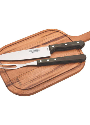 Tramontina Dishwasher-safe Wooden Handle 3 Pcs. Carving Set - Tramontina Store UK