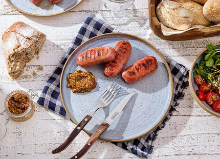 Tramontina Dishwasher-safe Wooden Handle 4 Pcs. Cutlery Set in Wooden Box