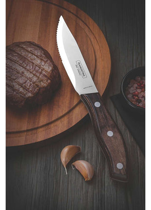 Tramontina Dishwasher-safe Wooden Handle 4 Pcs. Steak Knife Set in Wooden Box - Tramontina Store UK