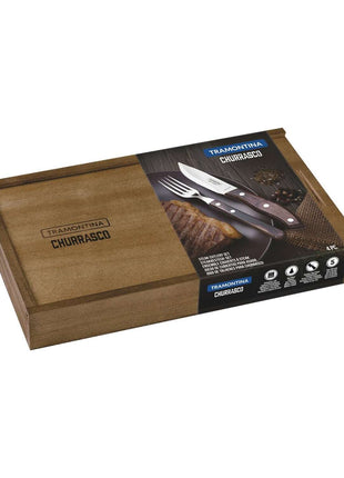 Tramontina Dishwasher-safe Wooden Handle 4 Pcs. Cutlery Set - Tramontina Store UK