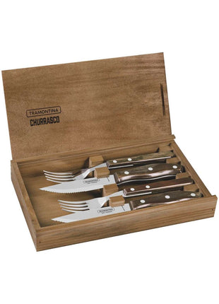 Tramontina Dishwasher-safe Wooden Handle 4 Pcs. Cutlery Set - Tramontina Store UK