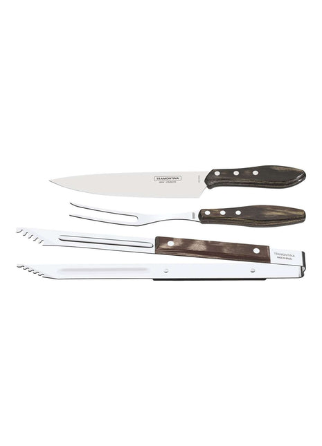 Tramontina Dishwasher-safe Wooden Handle 3 Pcs. Carving Set in Wooden Box - Tramontina Store UK