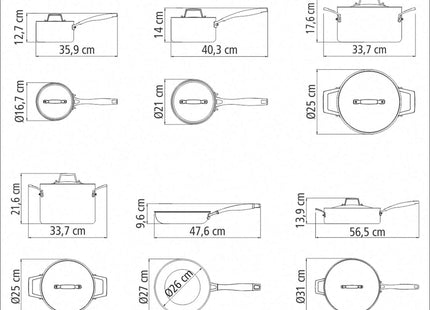 Tramontina 3-Ply Stainless Steel 6 Pcs. Cookware Set